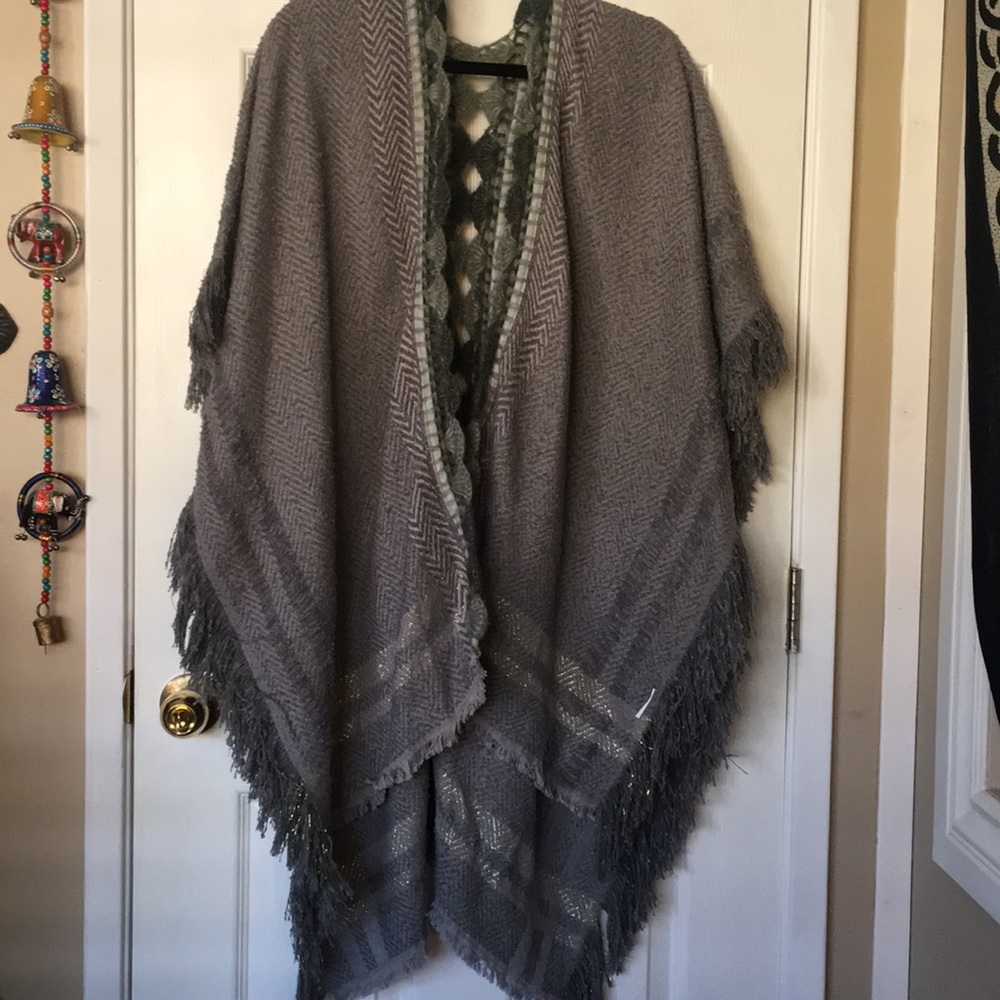 Soft Grey Anthropologie Wrap